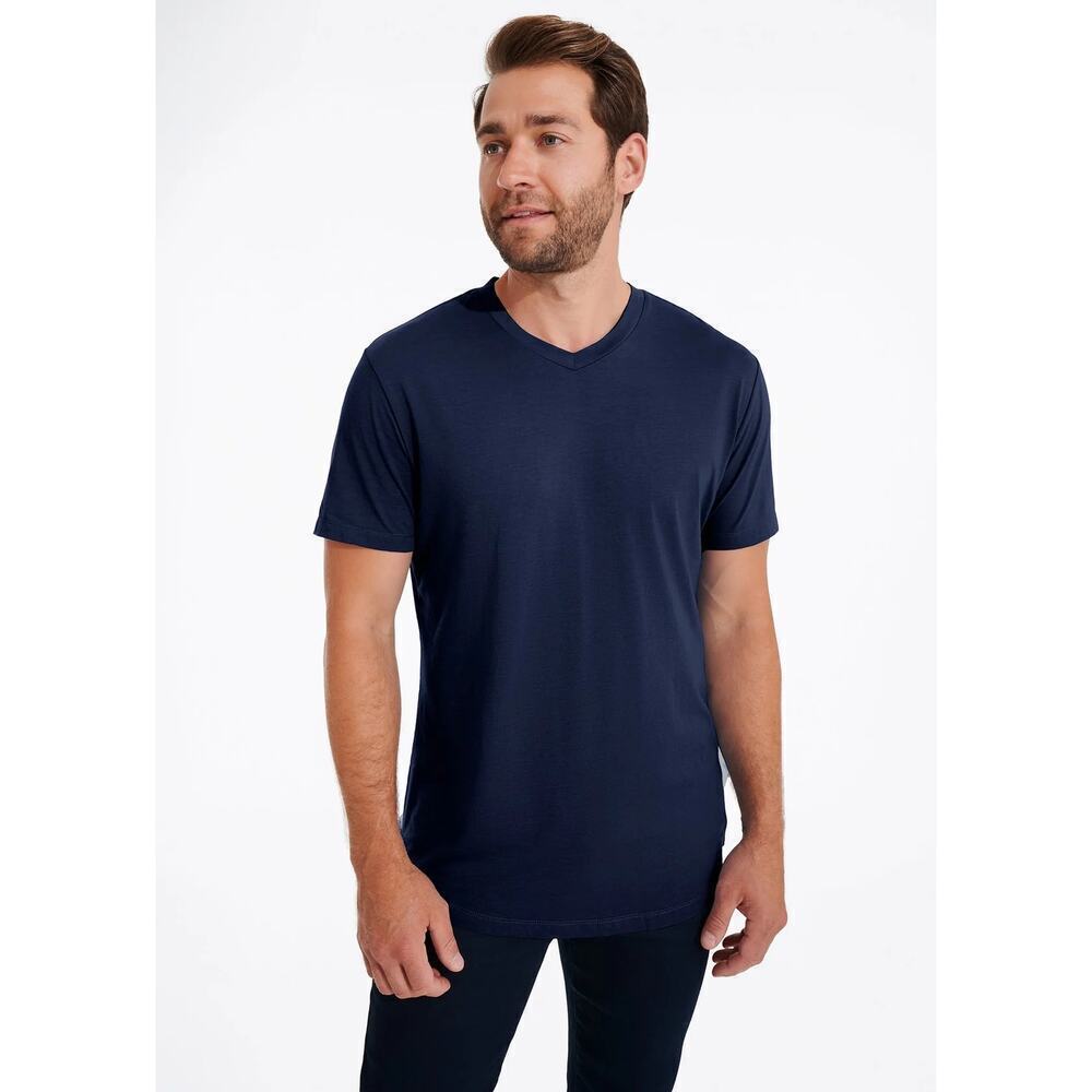 Swet Tailor Softest V-Neck Tee Navy Sz XL NWT